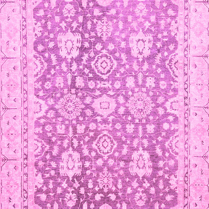 Machine Washable Oriental Pink Traditional Rug, wshabs441pnk