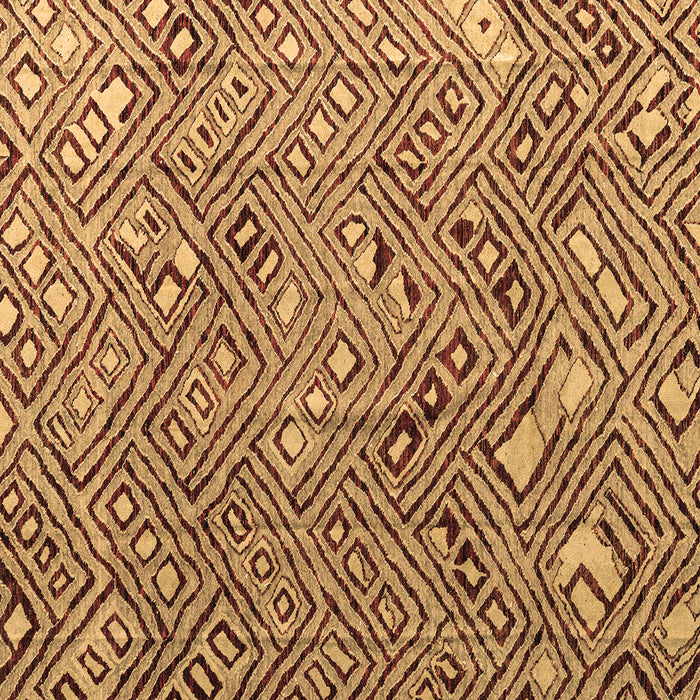 Square Machine Washable Abstract Brown Modern Rug, wshabs4420brn