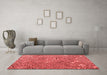 Modern Red Washable Rugs