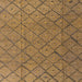 Square Machine Washable Abstract Gold Rug, wshabs4421