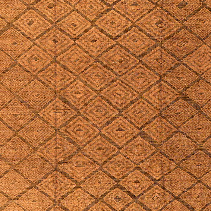 Square Abstract Orange Modern Rug, abs4421org
