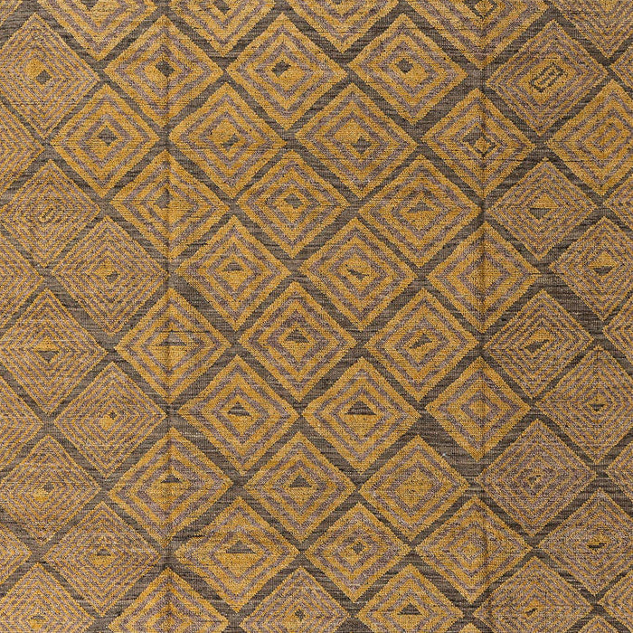 Machine Washable Abstract Gold Rug, wshabs4421