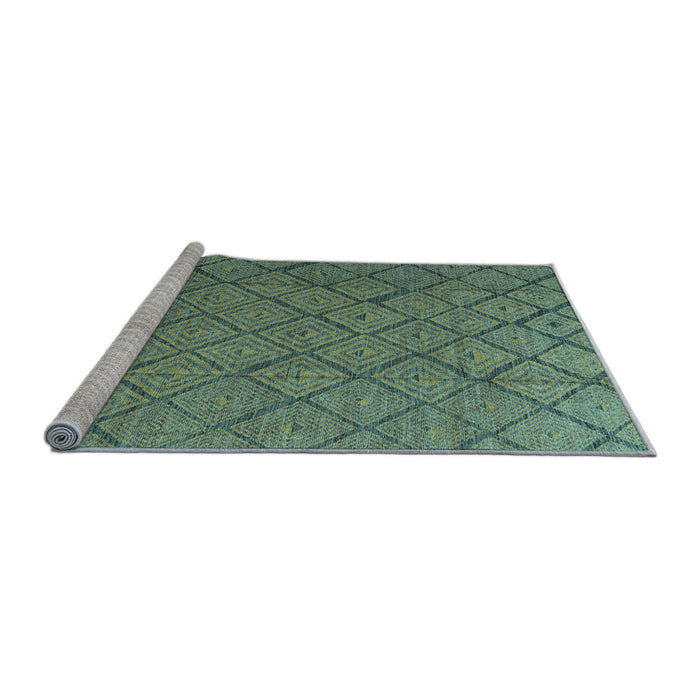 Sideview of Machine Washable Abstract Light Blue Modern Rug, wshabs4421lblu