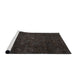 Sideview of Machine Washable Abstract Gray Rug, wshabs4422