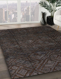 Abstract Gray Modern Rug, abs4422