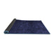 Sideview of Abstract Blue Modern Rug, abs4422blu