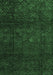 Machine Washable Abstract Emerald Green Modern Area Rugs, wshabs4422emgrn