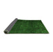 Sideview of Abstract Green Modern Rug, abs4422grn