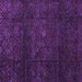 Square Machine Washable Abstract Purple Modern Area Rugs, wshabs4422pur