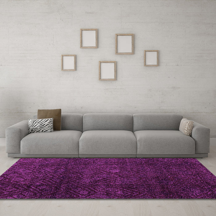 Machine Washable Abstract Pink Modern Rug in a Living Room, wshabs4422pnk