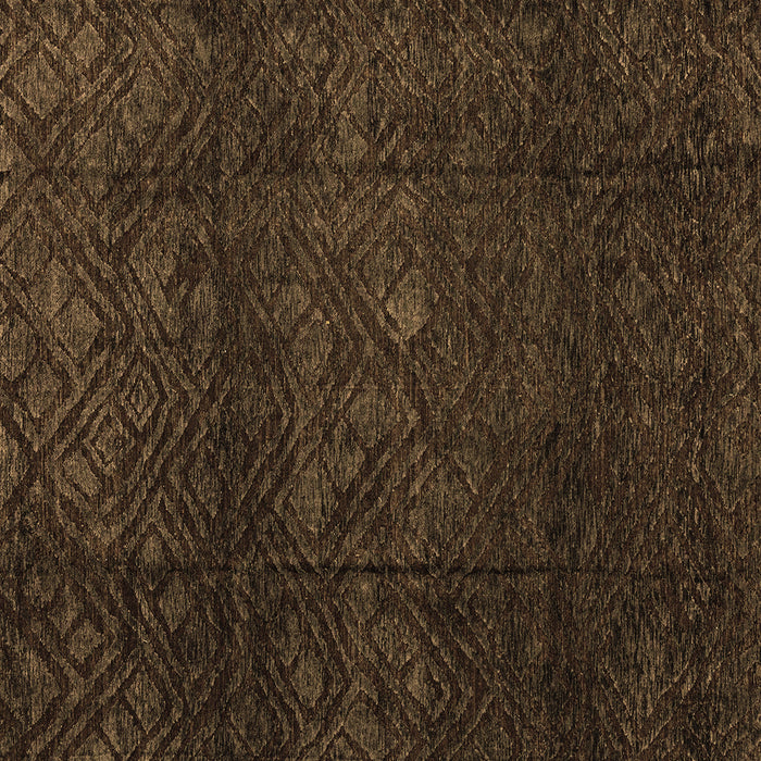 Square Machine Washable Abstract Brown Modern Rug, wshabs4422brn