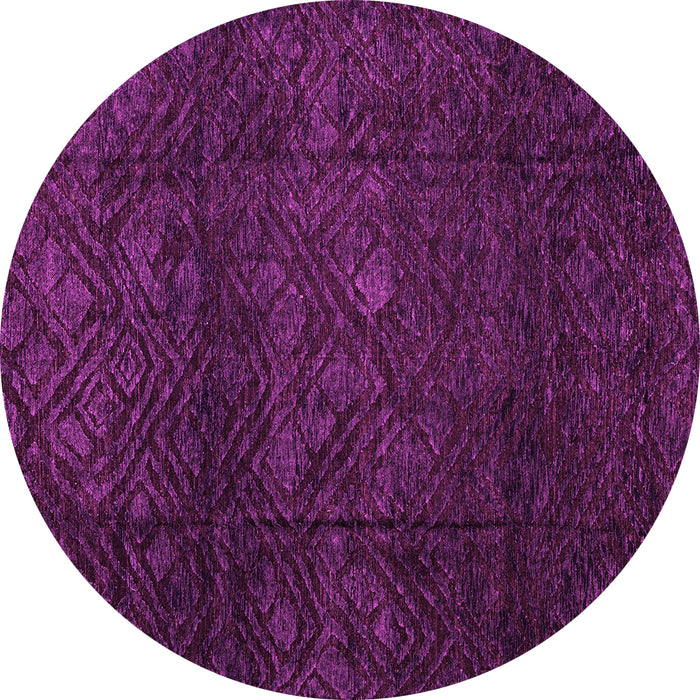 Round Abstract Pink Modern Rug, abs4422pnk