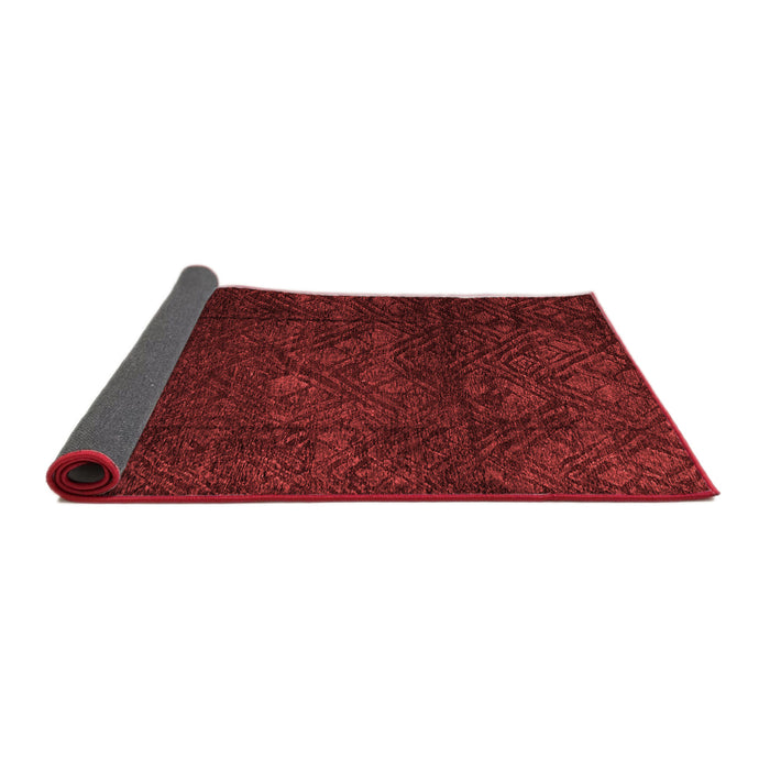 Abstract Red Modern Area Rugs