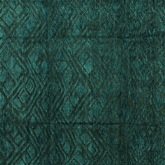 Square Machine Washable Abstract Turquoise Modern Area Rugs, wshabs4422turq