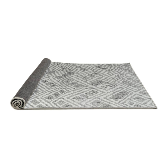 Sideview of Abstract Gray Modern Rug, abs4423gry