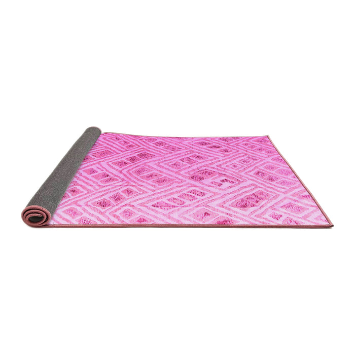 Sideview of Abstract Pink Modern Rug, abs4423pnk