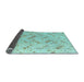 Sideview of Abstract Light Blue Modern Rug, abs4423lblu