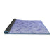 Sideview of Abstract Blue Modern Rug, abs4423blu