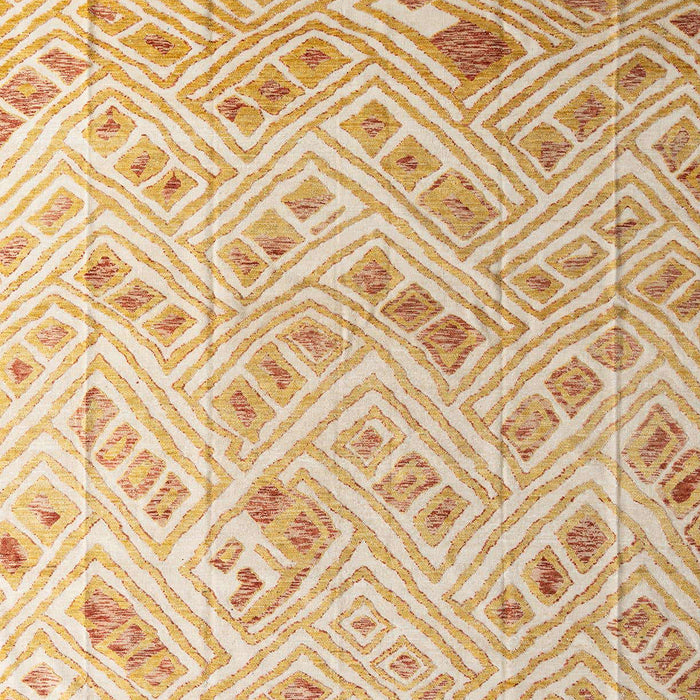 Machine Washable Abstract Orange Rug, wshabs4423