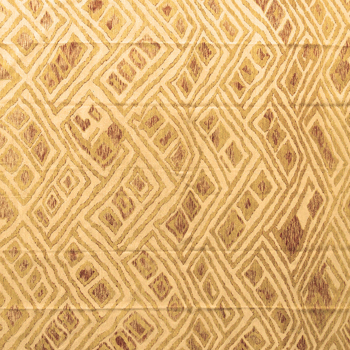 Square Machine Washable Abstract Brown Modern Rug, wshabs4423brn