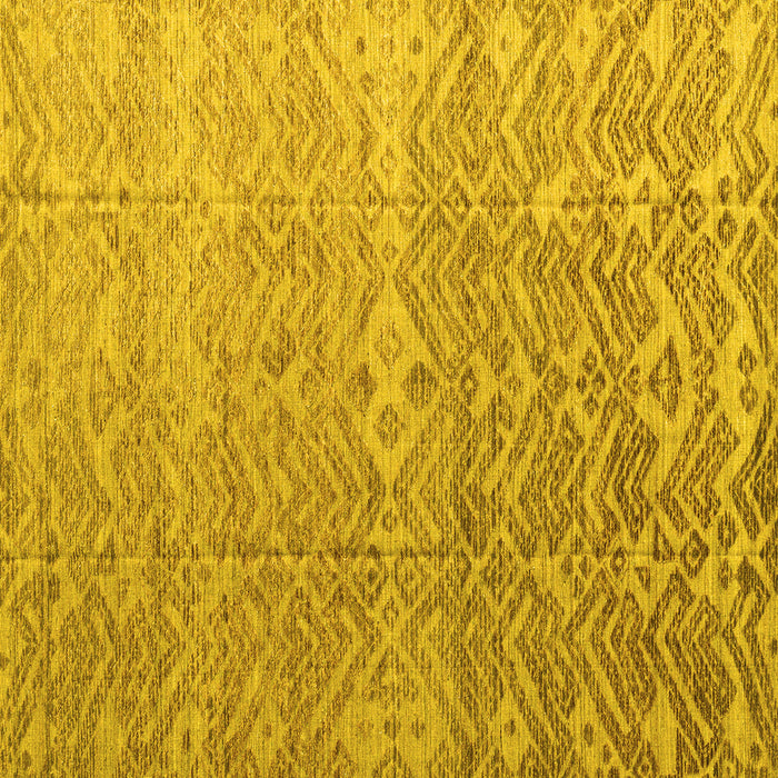 Square Machine Washable Abstract Yellow Modern Rug, wshabs4424yw