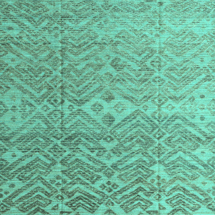 Machine Washable Abstract Turquoise Modern Area Rugs, wshabs4424turq