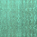 Square Machine Washable Abstract Turquoise Modern Area Rugs, wshabs4424turq