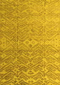 Abstract Yellow Modern Rug, abs4424yw