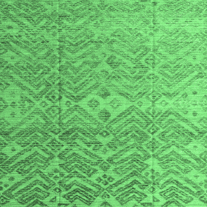 Machine Washable Abstract Emerald Green Modern Area Rugs, wshabs4424emgrn