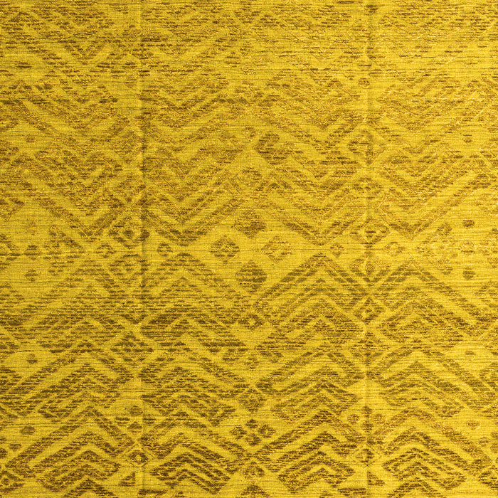 Machine Washable Abstract Yellow Modern Rug, wshabs4424yw