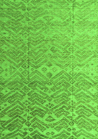 Abstract Green Modern Rug, abs4424grn