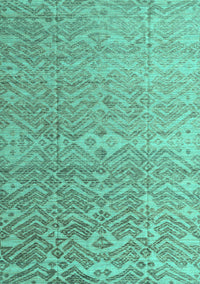 Abstract Turquoise Modern Rug, abs4424turq