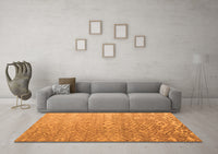 Machine Washable Abstract Orange Modern Rug, wshabs4424org