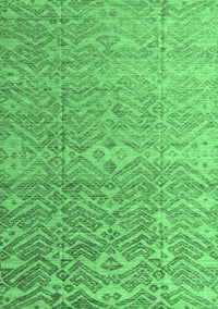 Abstract Emerald Green Modern Rug, abs4424emgrn