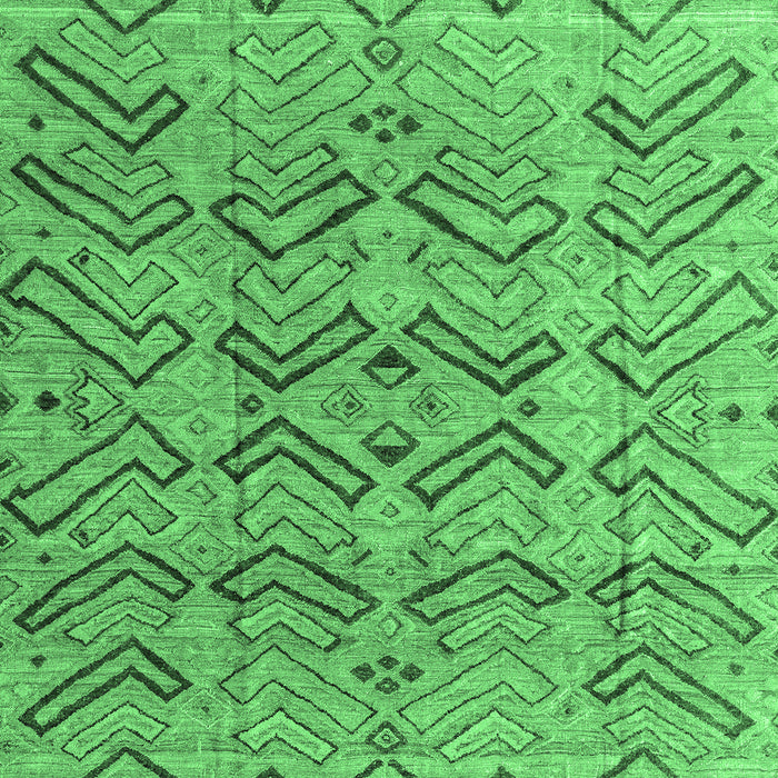 Abstract Emerald Green Modern Rug, abs4425emgrn