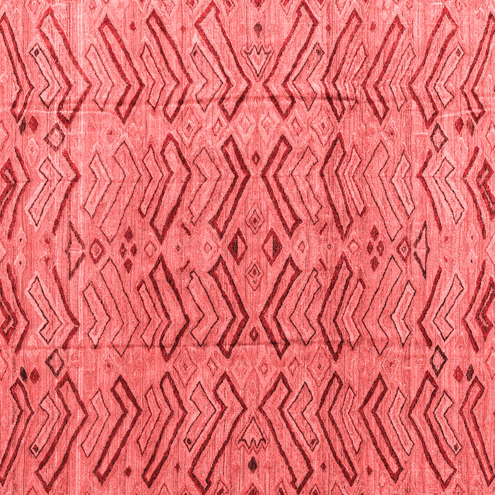 Machine Washable Abstract Red Modern Rug, wshabs4425red