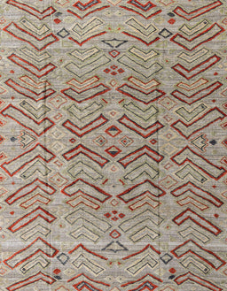 Abstract Dark Gold Brown Modern Rug, abs4425