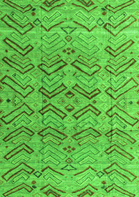 Abstract Green Modern Rug, abs4425grn