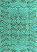 Abstract Turquoise Modern Rug, abs4425turq