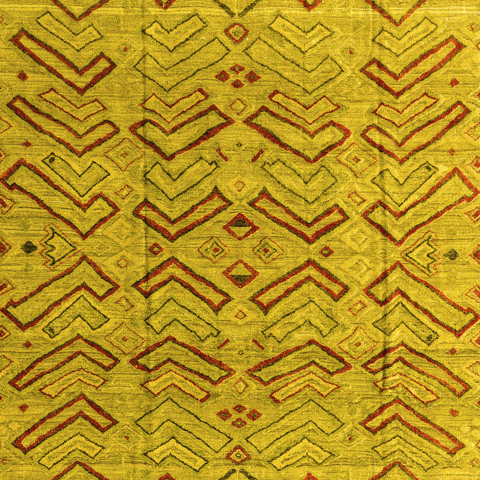 Abstract Yellow Modern Rug, abs4425yw
