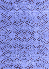 Abstract Blue Modern Rug, abs4425blu