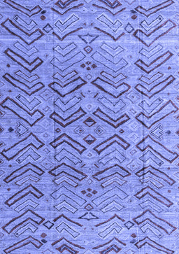 Abstract Blue Modern Rug, abs4425blu