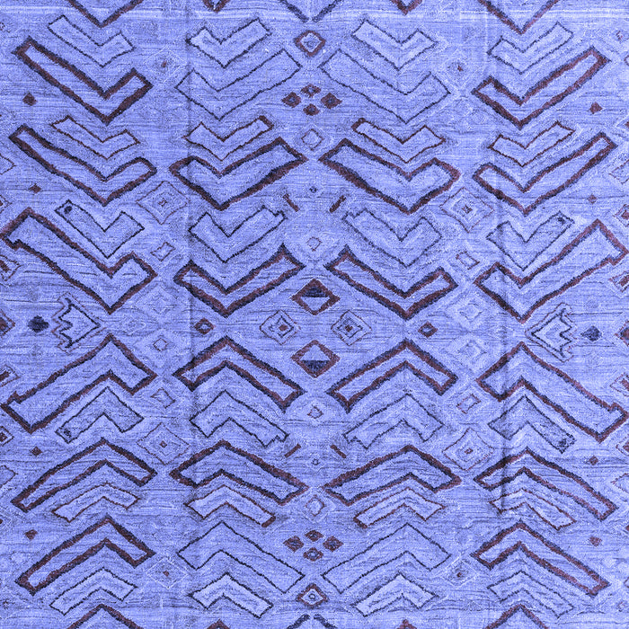 Abstract Blue Modern Rug, abs4425blu