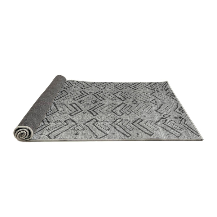 Sideview of Abstract Gray Modern Rug, abs4425gry