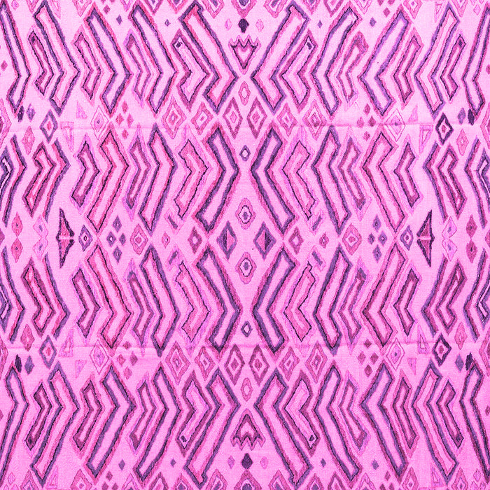 Square Abstract Pink Modern Rug, abs4426pnk
