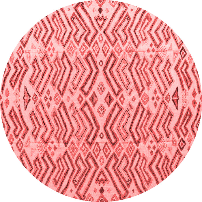 Machine Washable Abstract Red Modern Rug, wshabs4426red