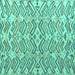 Square Machine Washable Abstract Turquoise Modern Area Rugs, wshabs4426turq