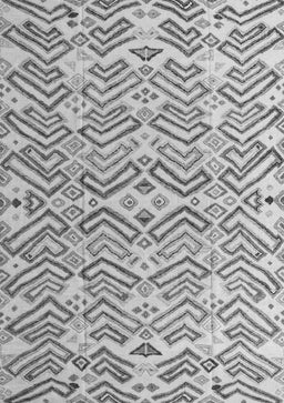 Abstract Gray Modern Rug, abs4426gry