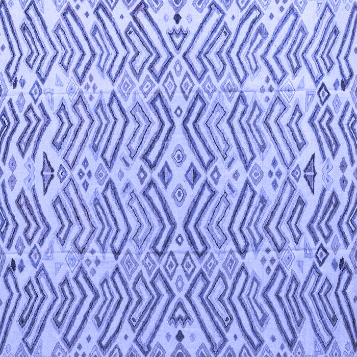 Square Abstract Blue Modern Rug, abs4426blu