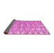 Sideview of Abstract Pink Modern Rug, abs4426pnk